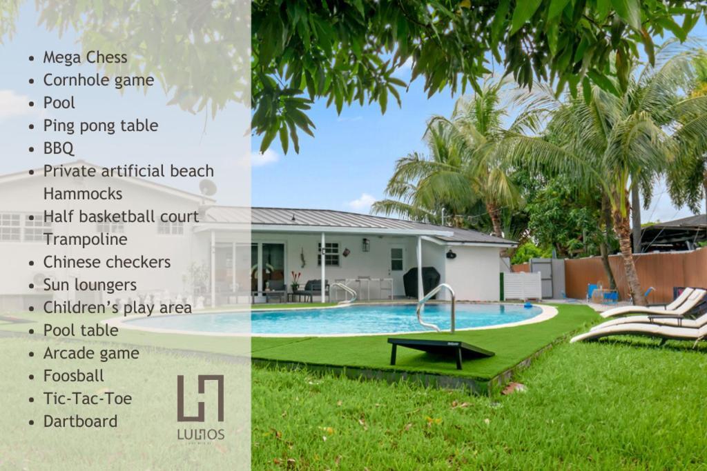 Miami Fun Home With Pool & Games L30 Εξωτερικό φωτογραφία